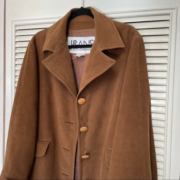 J&ANS Dolce & Gabbana Brown Coat Women’s size Medium made in Italy - Picture 8 of 17